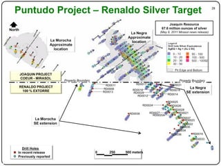 Puntudo Project – Renaldo Silver Target               28"




North




            Property Boundary       Property Boundary
 
