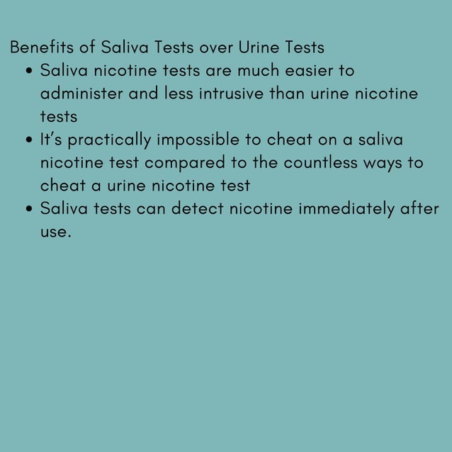 ExtraSensitive Nicotine Saliva Test Kit