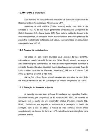 ExtraçAo De Café   Tese