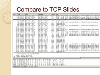 Compare to TCP Slides
 