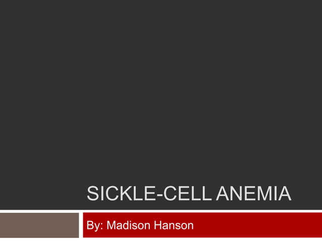 Sickle Cell Anemia Patient Case Study – WHFTWR