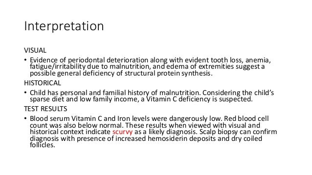 Scurvy prevalence picture