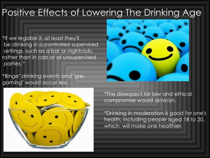 Drinking age should be lowered to 18 essay