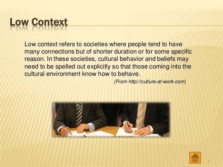 High Context And Low Context