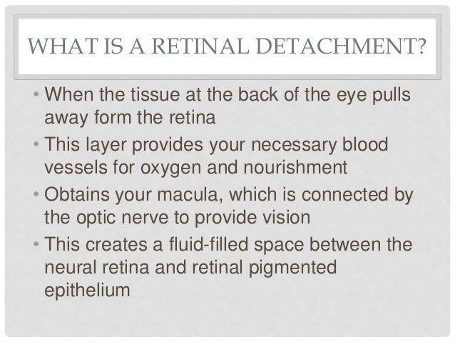 Retinal detachment case study image