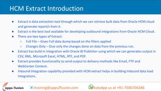 Comprehensive Guide to HCM Extract Notifications for Oracle Cloud | PDF