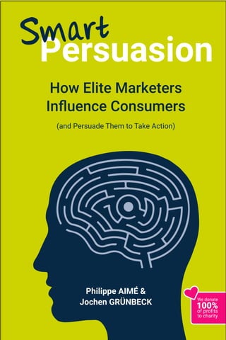 I
Philippe AIMÉ &
Jochen GRÜNBECK
How Elite Marketers
Influence Consumers
(and Persuade Them to Take Action)
Persuasion
100%
We donate
of profits
to charity
 