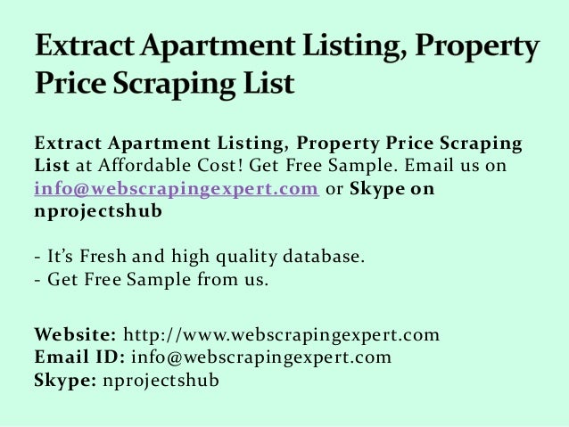 free apartment listing