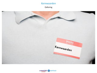 Kernwaarden
  Oefening




              11
 