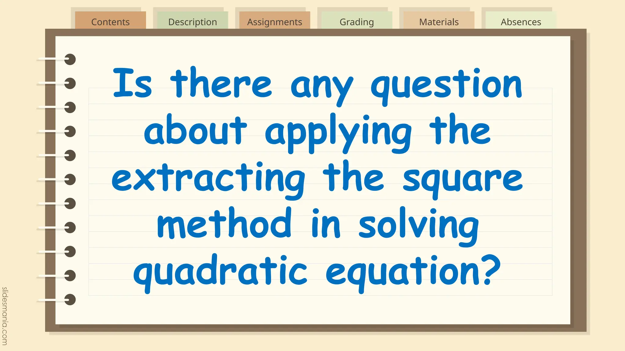 Solving quadratic equation by extracting the square.pptx | Physics ...