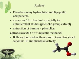 PHYTOCHEMICAL EXTRACTION | PPT
