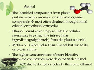 PHYTOCHEMICAL EXTRACTION | PPT