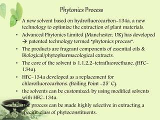 PHYTOCHEMICAL EXTRACTION