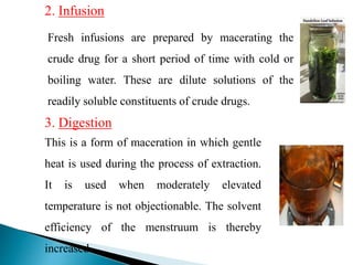 Extraction and isolation of phytoconstituents | PPTX