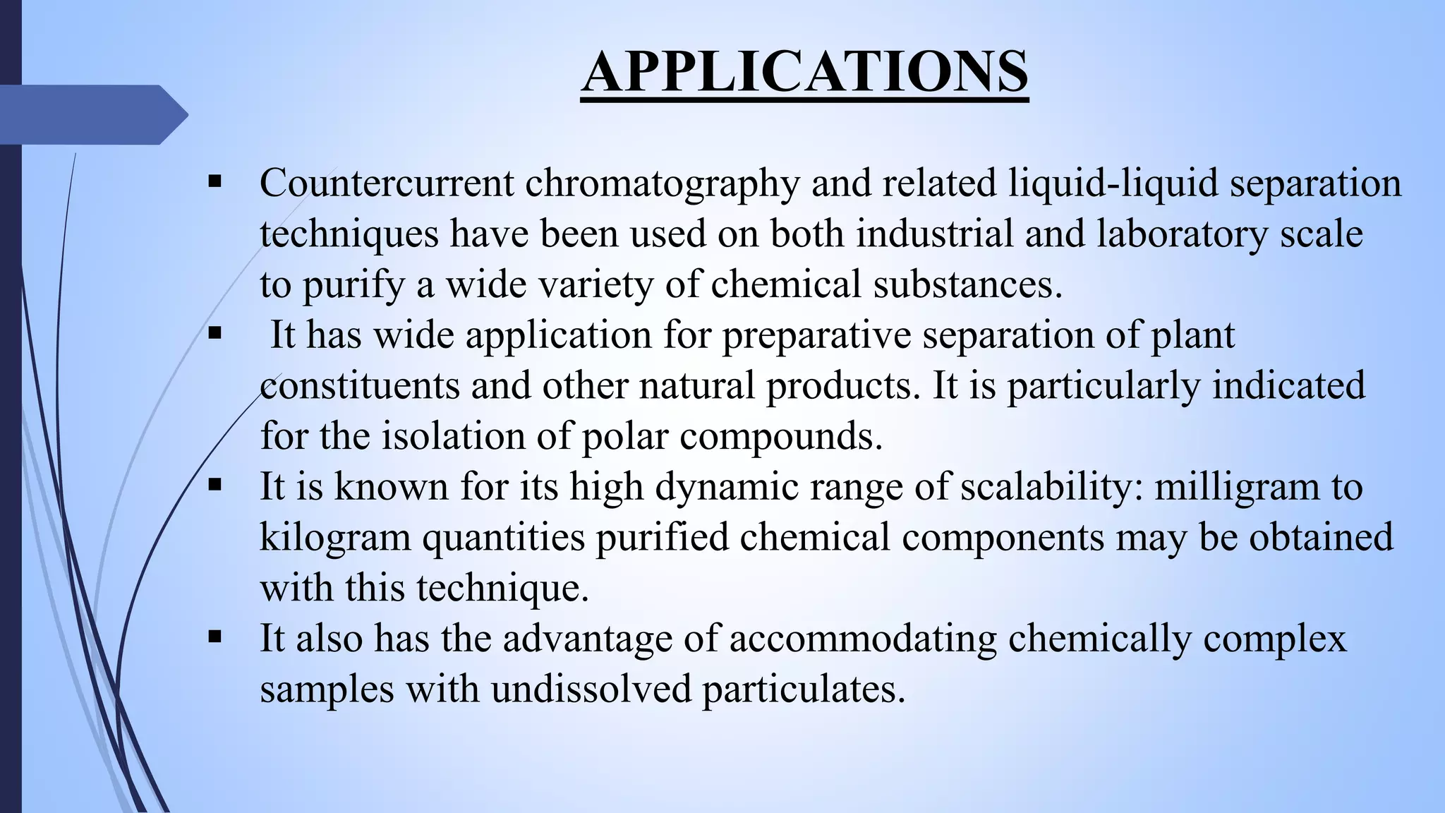 Counter current Extraction Solid phase extraction Gel filtration | PPTX