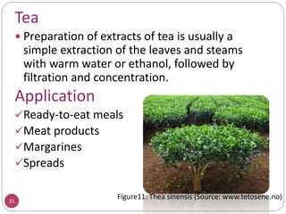 Extraction and application of natural food colorants | PPTX
