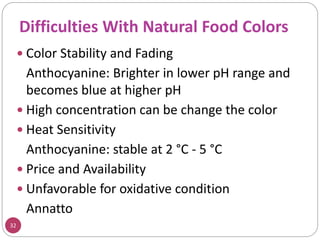 Extraction and application of natural food colorants | PPTX