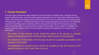 Marginal Forcep Extraction in pediatric dentistry........ | PPTX