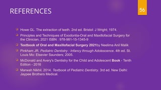 Pediatric Extraction Code Extraction in pediatric dentistry........ | PPTX