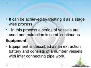 Extraction in pharmaceutics | PPT