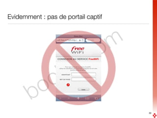 boolaz.com
Evidemment : pas de portail captif
30
 