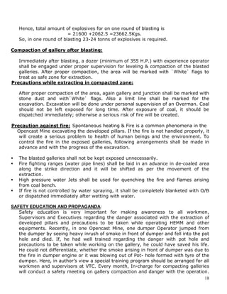 Extraction of developed pillars by opencast mine: acase study | PDF
