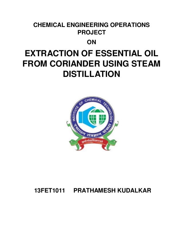 steam distillation of essential oils