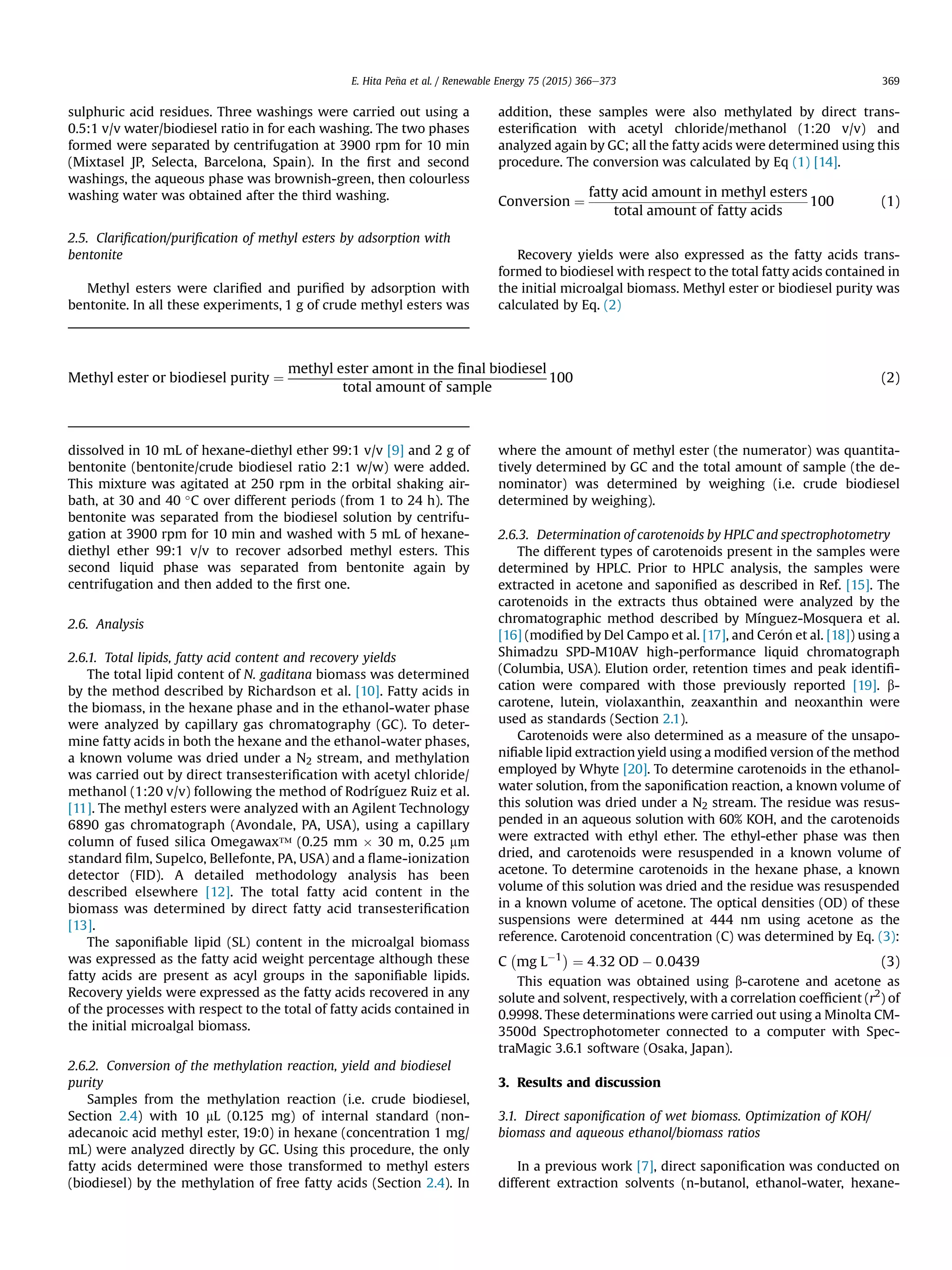 Extraction of free fatty acids from microalgae | PDF