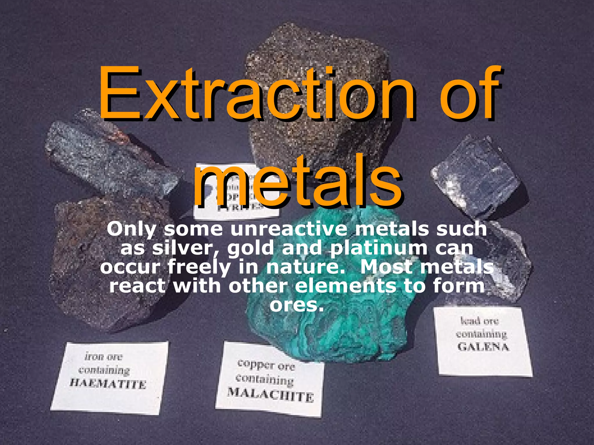 Extraction Of Metals | PPT