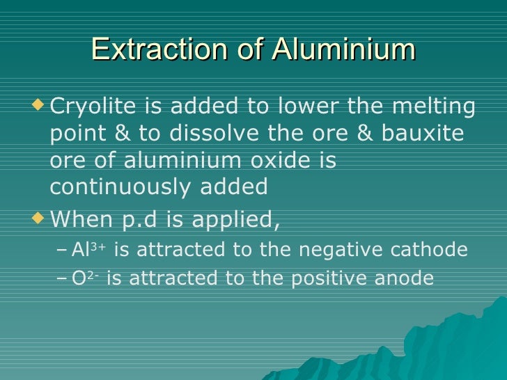 Extraction Of Metals