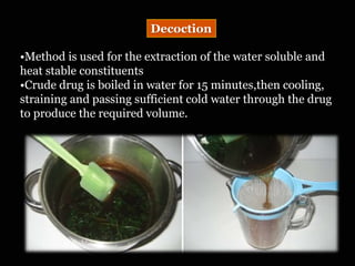 Extraction of phytochemicals | PDF