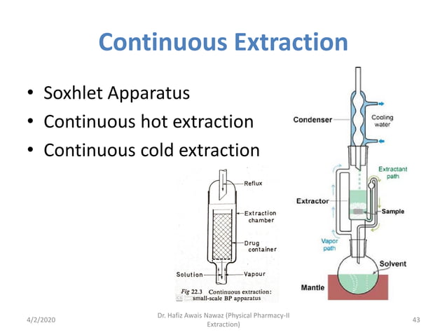 Extraction_Physical Pharmacy_2nd sem_HAN.pdf | Chemistry | Science