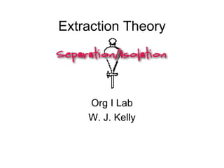 Extraction Theory




    Org I Lab
    W. J. Kelly
 