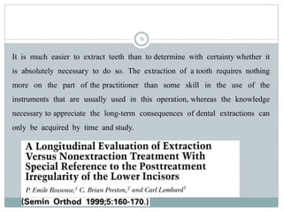 Extraction Use Only Extraction Vs non exraction in orthodontics.pptx