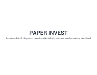 Extract Paper Invest Slush 2016
