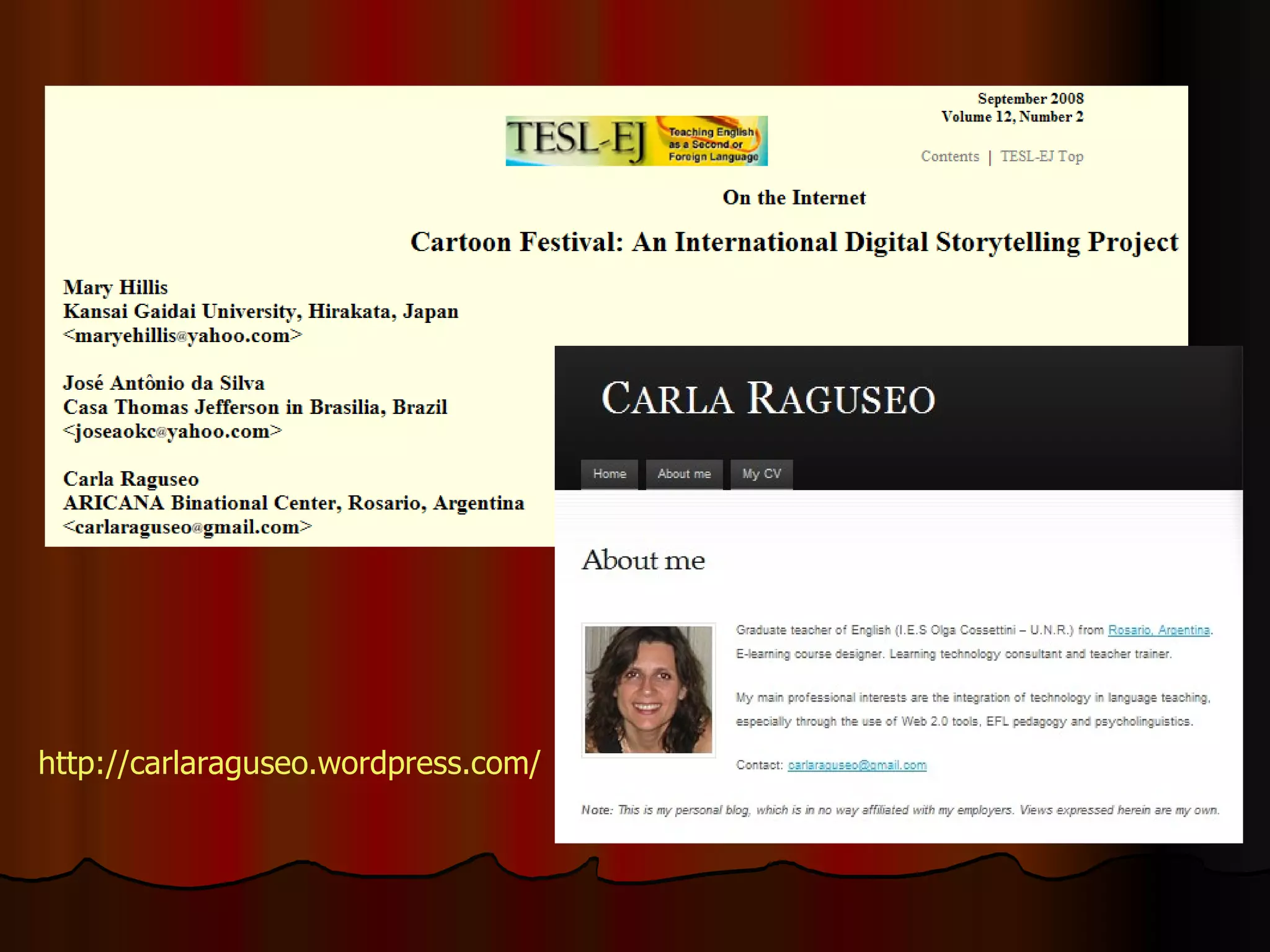 http://carlaraguseo.wordpress.com/   
