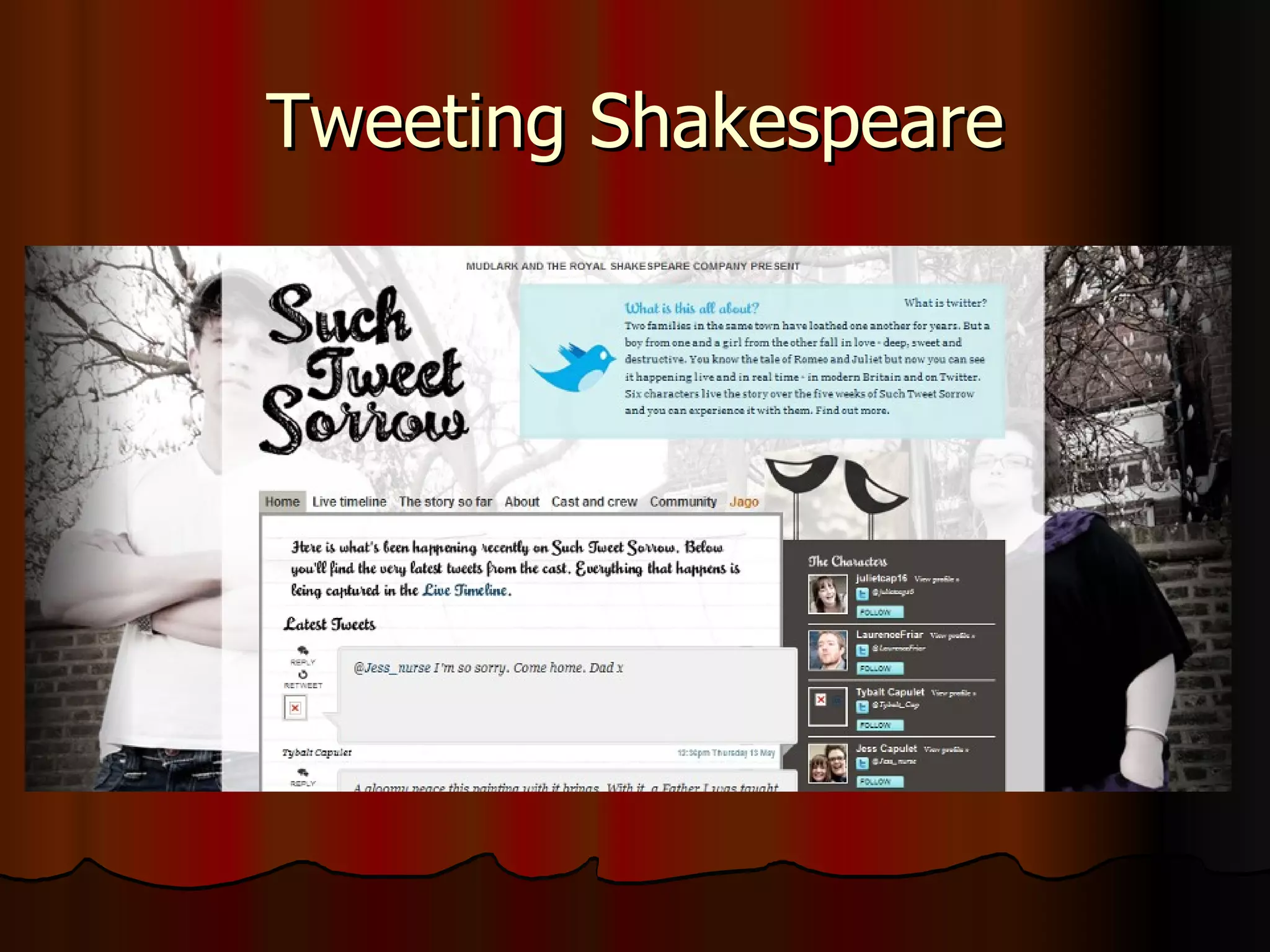 Tweeting Shakespeare 