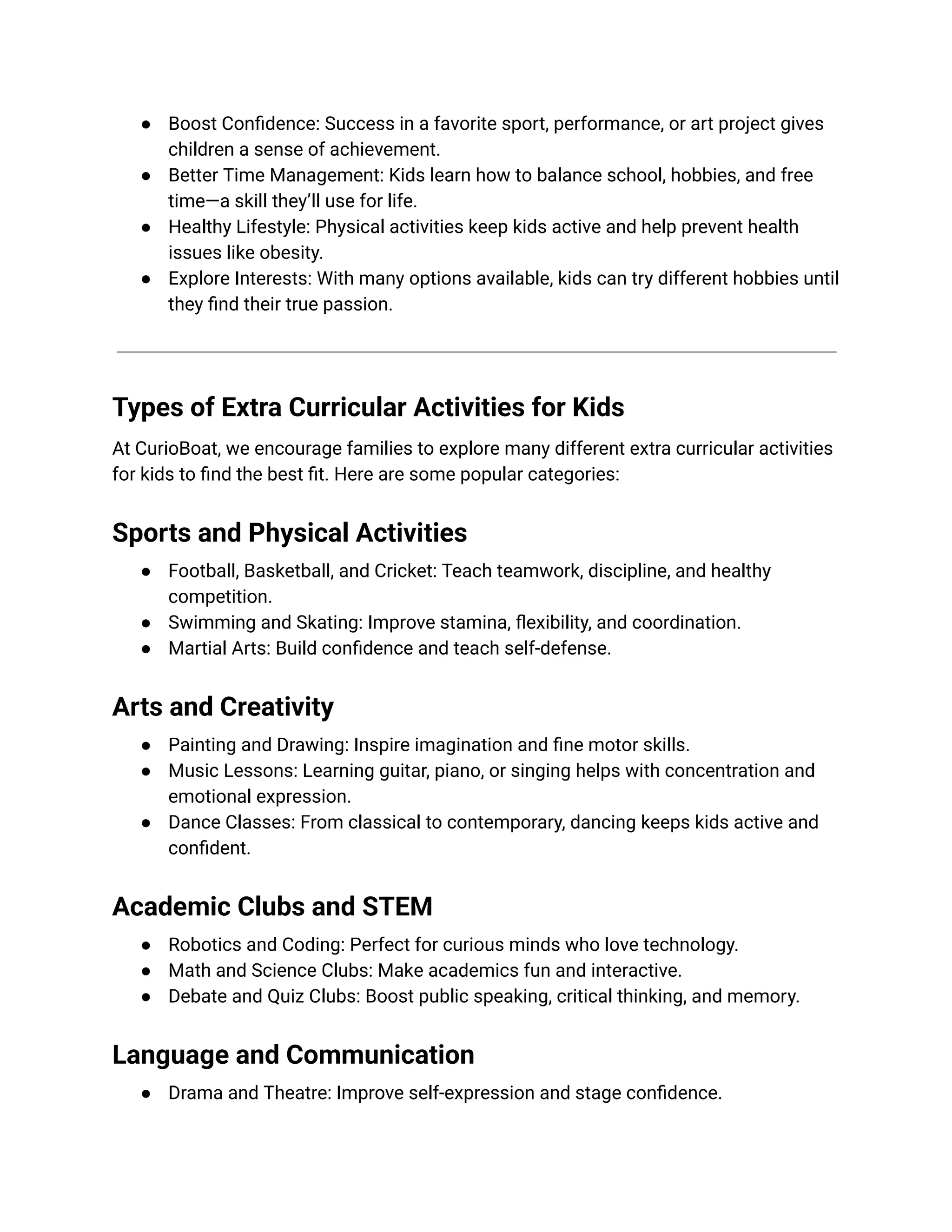 Extra Curricular Activities for kids.pdf