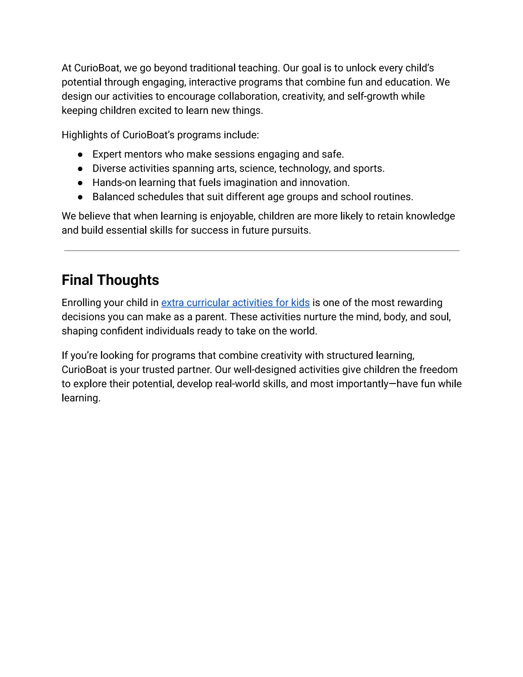 Extra Curricular Activities for kids.pdf