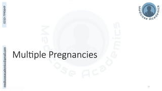 medicoseacademics@gmail.com
0310-7990649
77
Multiple Pregnancies
 