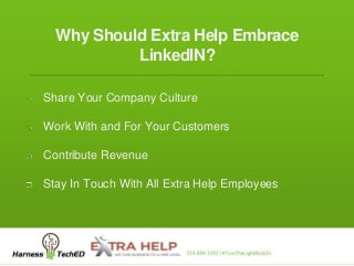 Extra Help - The Company Culture of LinkedIN