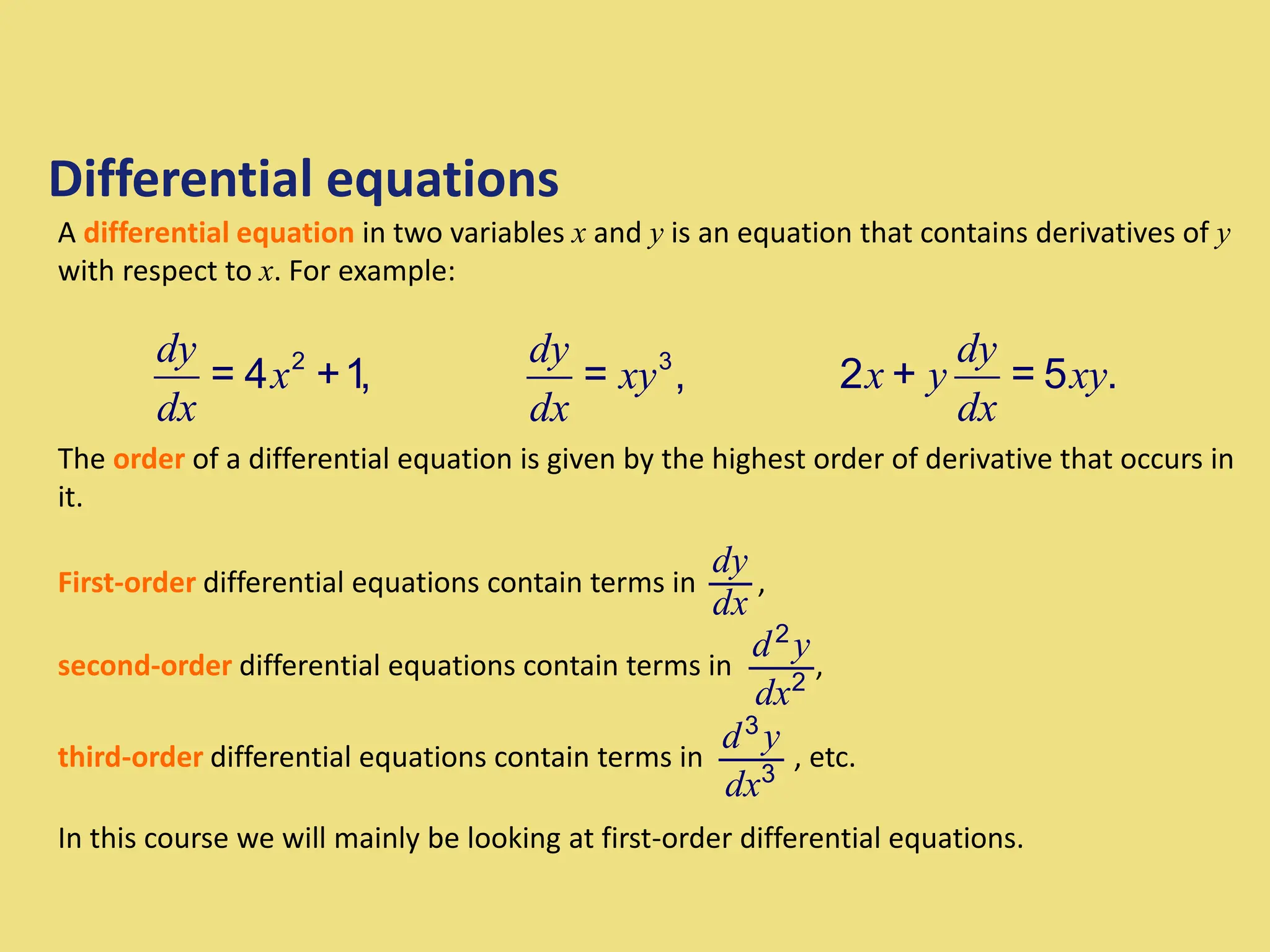 Extra help 19 differential equations pptx