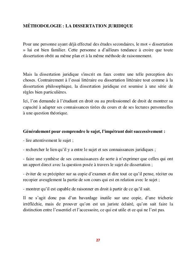 Dissertation litteraire methode