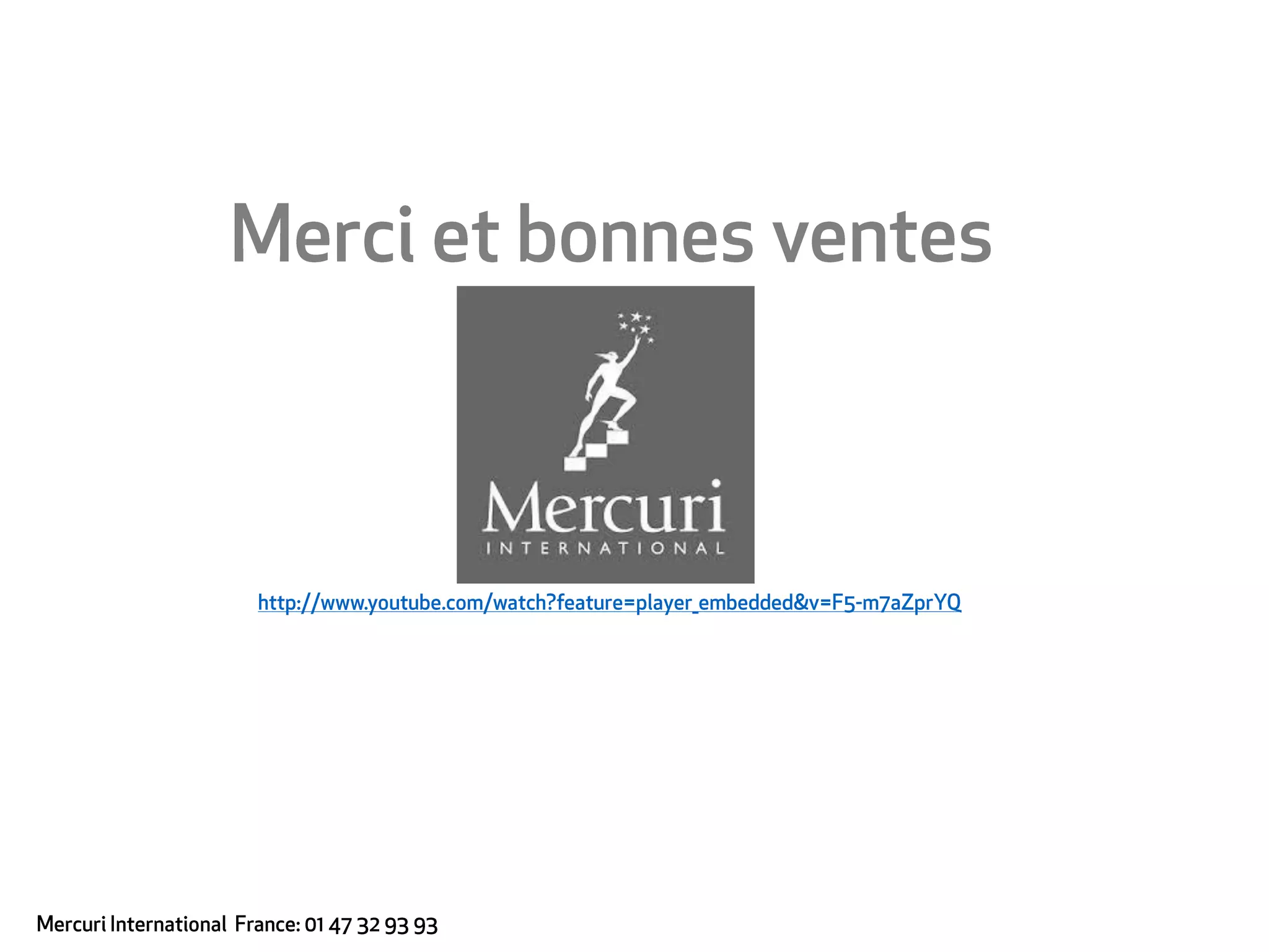 Extrait de la conférence mercuri international 2013