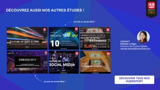 CONTACT
Nathalie Le Ngoc
Directrice des Études Digitales
nathalie.lengoc@hubinstitute.com
DÉCOUVREZ AUSSI NOS AUTRES ÉTUDES !
Je suis en accès libre !
Je suis en accès libre !
DÉCOUVRIR TOUS NOS
HUBREPORT
 