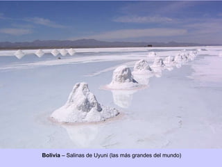 Bolivia  –  Salinas de Uyuni (las más grandes del mundo)  