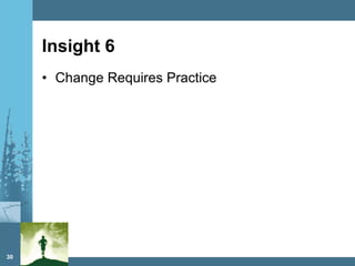 Insight 6 Change Requires Practice 