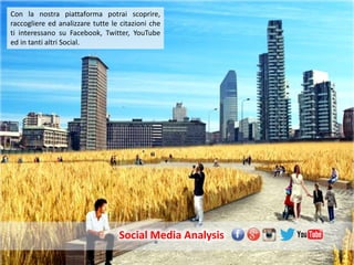 5
Con la nostra piattaforma potrai scoprire,
raccogliere ed analizzare tutte le citazioni che
ti interessano su Facebook, Twitter, YouTube
ed in tanti altri Social.
Social Media Analysis
 
