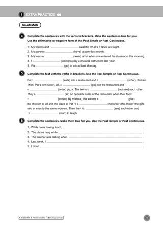 Extra practice 3 | PDF