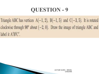 LECTURE SLIDES - MISHAL
CHAUHAN